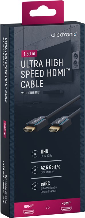 Ultra High-Speed HDMI™ Kabel - Kabellänge 1.5 m - Premium-Kabel|1x HDMI™-Stecker 1x HDMI™-Stecker|1,5 m|UHD 8K @ 60 Hz