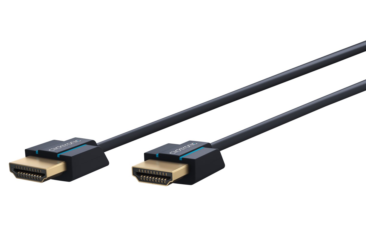 Ultra-Slim High-Speed-HDMI™-Kabel mit Ethernet - Kabellänge 1.5 m - Premium-Kabel|1x HDMI™-Stecker 1x HDMI™-Stecker|1,5 m|UHD 4K @ 60 Hz