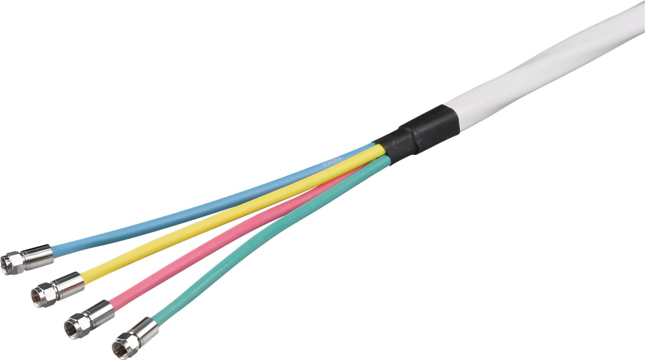 80 dB Quattro Koax-Antennenkabel Set, 2x geschirmt, CCS, 10 m - Kabellänge 10 m - 2x geschirmtes CCS-Kabel für den Quattro LNB-Anschluss inkl. 4x F-Stecker 80 dB Quattro Koax-Antennenkabel Set, 2x geschirmt, CCS, 10 m - Kabellänge 10 m - 2x geschirmtes CCS-Kabel für den Quattro LNB-Anschluss inkl. 4x F-Stecker