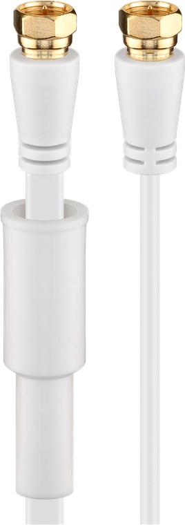 Flaches SAT Antennenkabel (80 dB), 2x geschirmt, wettergeschützt - Kabellänge 1.5 m - vergoldet,F-Stecker > F-Stecker (vollständig geschirmt) Flaches SAT Antennenkabel (80 dB), 2x geschirmt, wettergeschützt - Kabellänge 1.5 m - vergoldet,F-Stecker > F-Stecker (vollständig geschirmt)