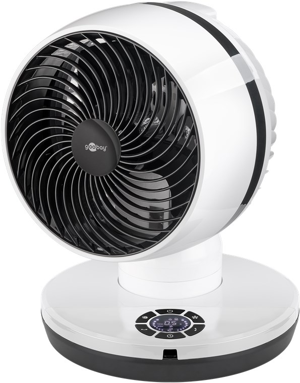 9 Zoll 3D-Bodenventilator mit Fernbedienung und Timer - horizontal und vertikal oszillierender Luftkühler mit Stromkabel