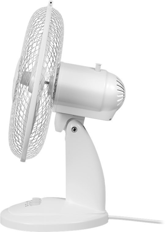 12 Zoll Tischventilator - Farbversion Weiß - oszillierender, leiser Luftkühler mit Stromkabel 12 Zoll Tischventilator - Farbversion Weiß - oszillierender, leiser Luftkühler mit Stromkabel