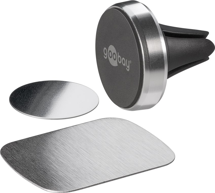 Magnethalterungs-Set Universal im Slim-Design - zur einfachen und sicheren Befestigung mobiler Kleingeräte im Fahrzeug Magnethalterungs-Set Universal im Slim-Design - zur einfachen und sicheren Befestigung mobiler Kleingeräte im Fahrzeug