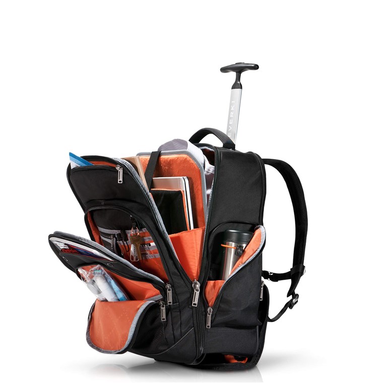 Atlas (EKP122) - Laptop-Rucksack auf Rollen mit anpassbarem Fach für Geräte von 13 Zoll bis 17,3 Zoll Atlas (EKP122) - Laptop-Rucksack auf Rollen mit anpassbarem Fach für Geräte von 13 Zoll bis 17,3 Zoll