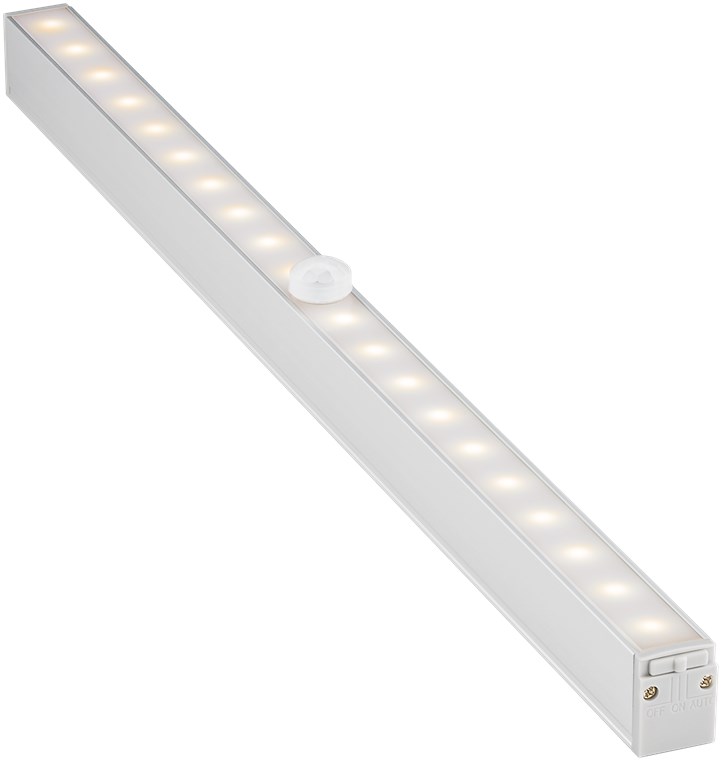 LED-Unterbauleuchte mit Bewegungsmelder - mit 150 lm und warmweißem Licht (3000 K), ideal für Schränke, Vitrinen, Schubladen, Korridore und Garagen