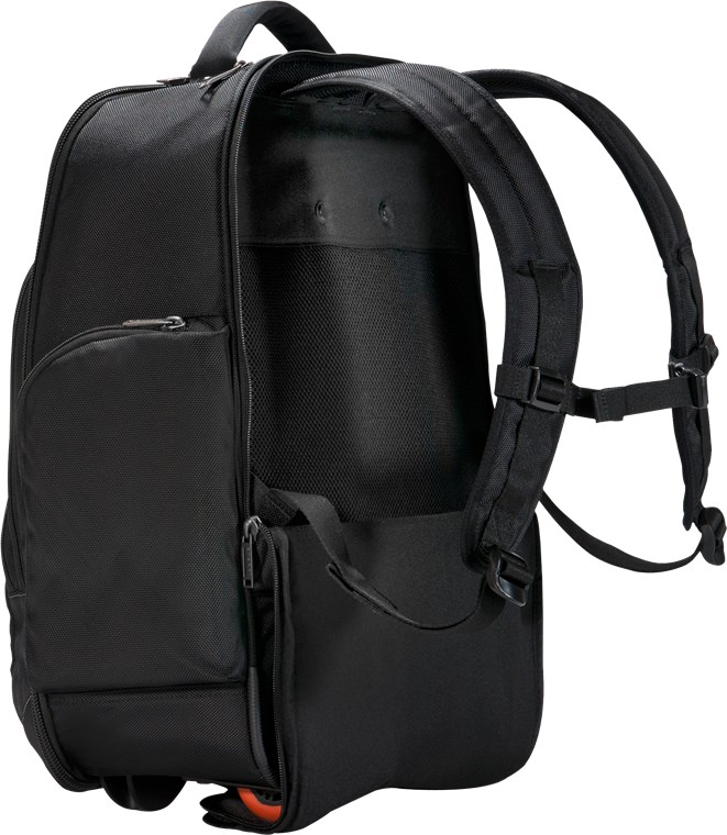 Atlas (EKP122) - Laptop-Rucksack auf Rollen mit anpassbarem Fach für Geräte von 13 Zoll bis 17,3 Zoll