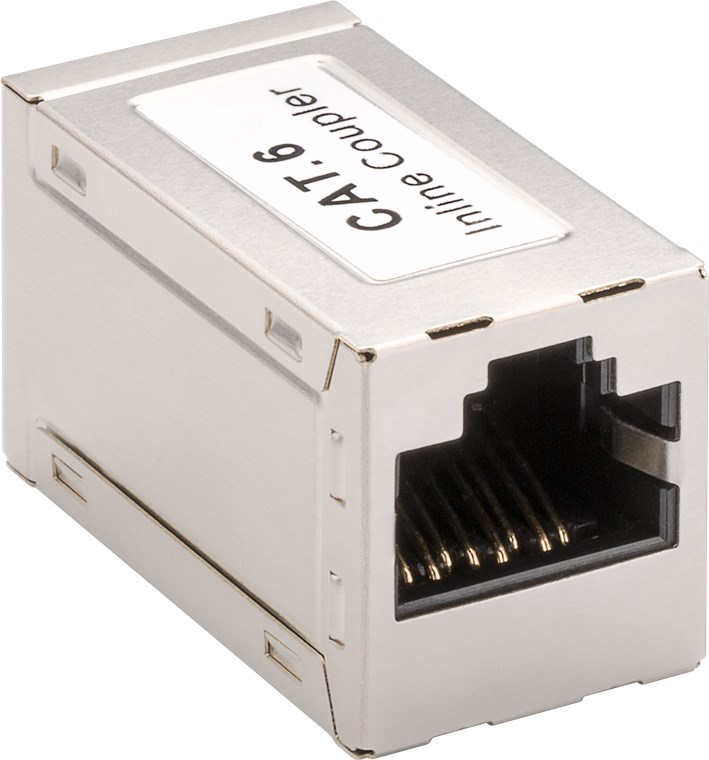 RJ45 Modularkupplung/Verbinder, CAT 6 - 2x RJ45-Buchse (8P8C)