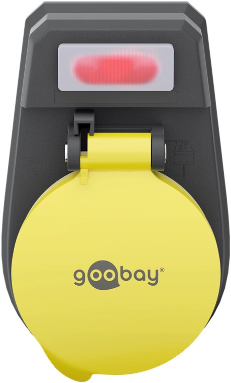 Steckdosenadapter mit Schalter, spritzwassergeschützt - Eingang, Typ Schutzkontaktbuchse (Typ F, CEE 7/3) - Schutzkontaktsteckdose 1-fach für den Außenbereich Steckdosenadapter mit Schalter, spritzwassergeschützt - Eingang, Typ Schutzkontaktbuchse (Typ F, CEE 7/3) - Schutzkontaktsteckdose 1-fach für den Außenbereich