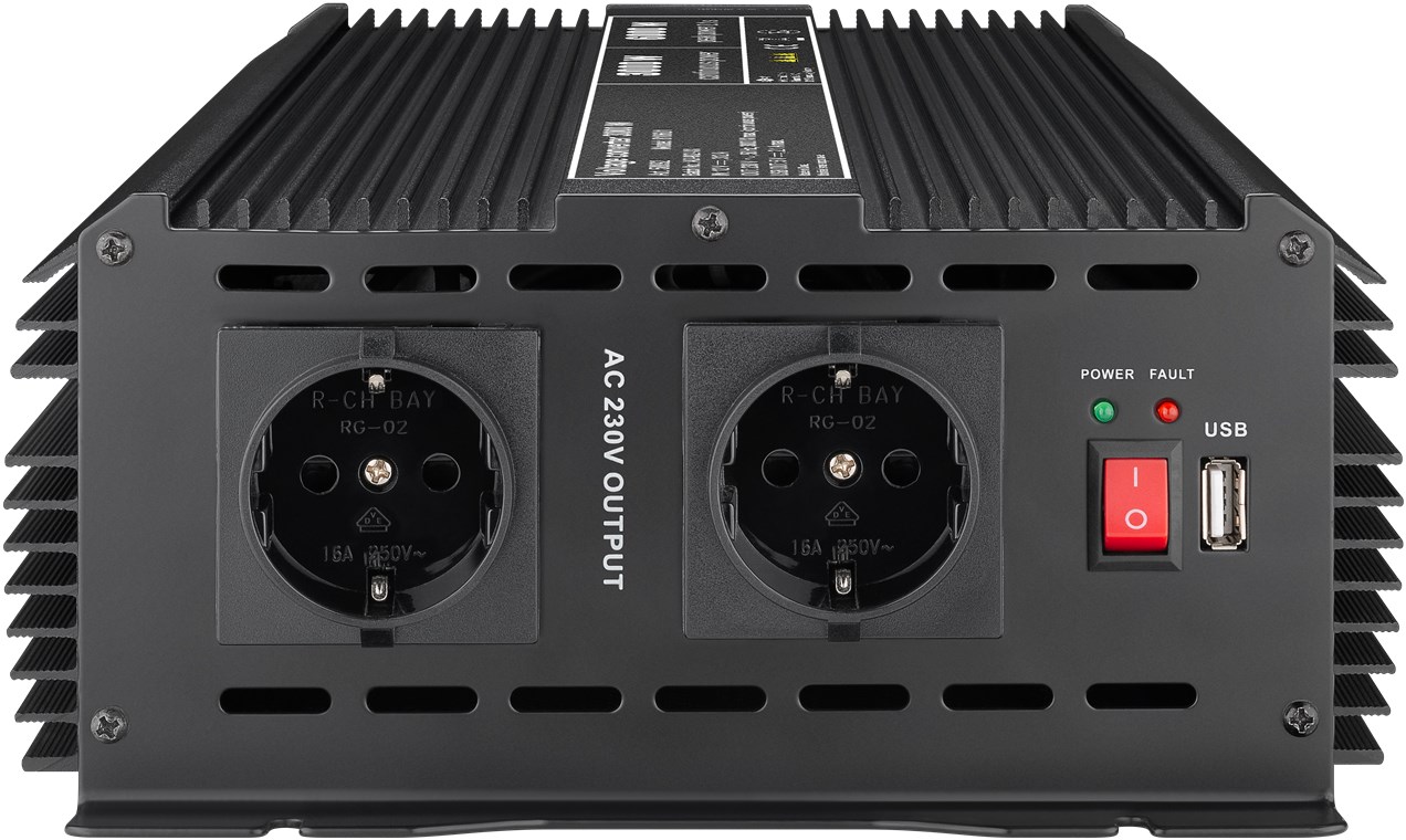 Spannungswandler 3000 W - wandelt 12 V DC in 230 V AC um