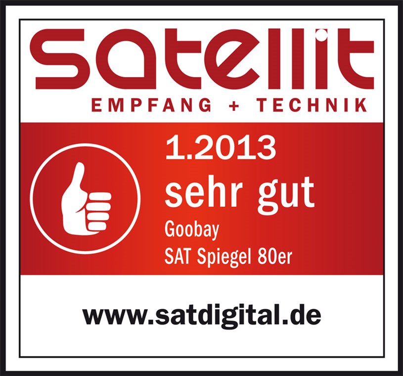 80 cm Alu-Satellitenspiegel - für Ein-/Mehrteilnehmer mit besonders stabilem Feedarm