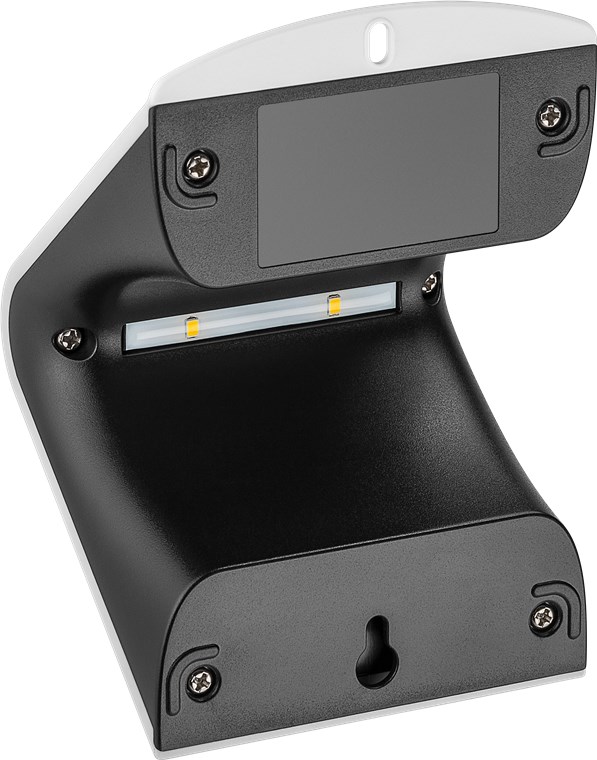 LED Solar-Wandleuchte mit Bewegungsmelder, 1,5 W, weiß - Farbversion - ideale, neutralweiße Lichtlösung für Hauseingänge, Carports und Treppen