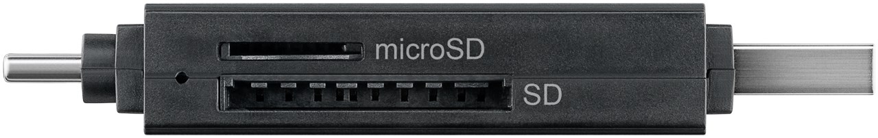 USB 3.0 - USB-C™ 2-in-1 Kartenlesegerät - zum Lesen von Micro SD und SD Speicherkartenformaten USB 3.0 - USB-C™ 2-in-1 Kartenlesegerät - zum Lesen von Micro SD und SD Speicherkartenformaten