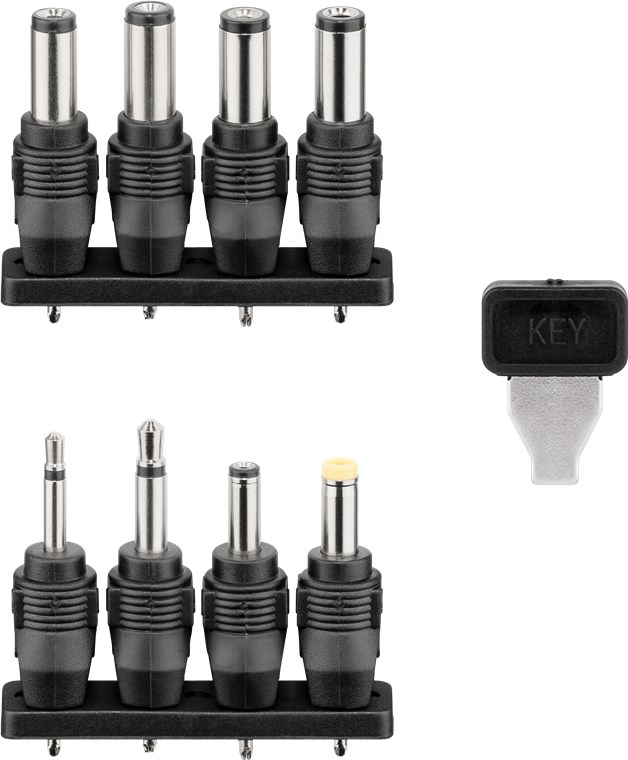 3 V - 12 V Universal-Netzteil - inkl. 8 DC-Adapter - max. 27 W und 2,25 A 3 V - 12 V Universal-Netzteil - inkl. 8 DC-Adapter - max. 27 W und 2,25 A