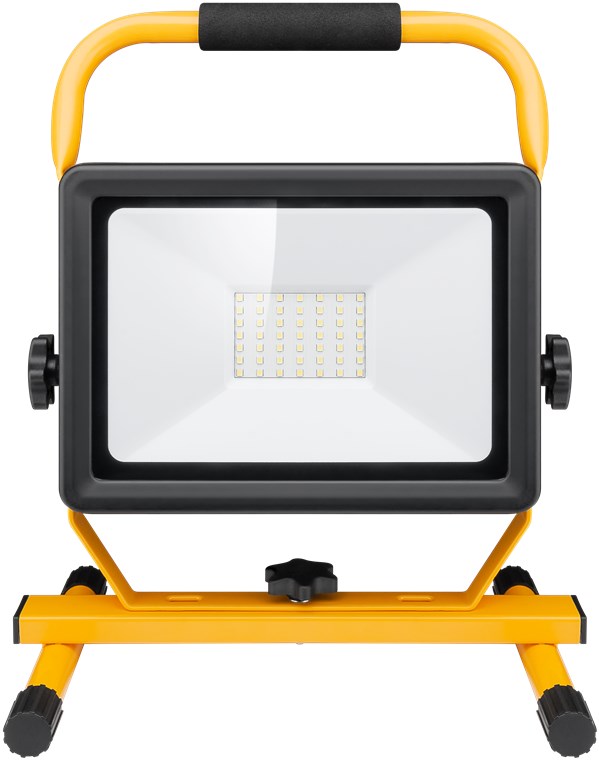 LED-Baustrahler mit Standfuß, 50 W - mit 4250 lm und kaltweißem Licht (6500 K), für den Innen- und Außeneinsatz geeignet (IP65) LED-Baustrahler mit Standfuß, 50 W - mit 4250 lm und kaltweißem Licht (6500 K), für den Innen- und Außeneinsatz geeignet (IP65)