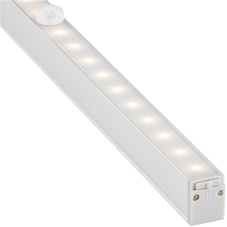 LED-Unterbauleuchte mit Bewegungsmelder - mit 150 lm und warmweißem Licht (3000 K), ideal für Schränke, Vitrinen, Schubladen, Korridore und Garagen