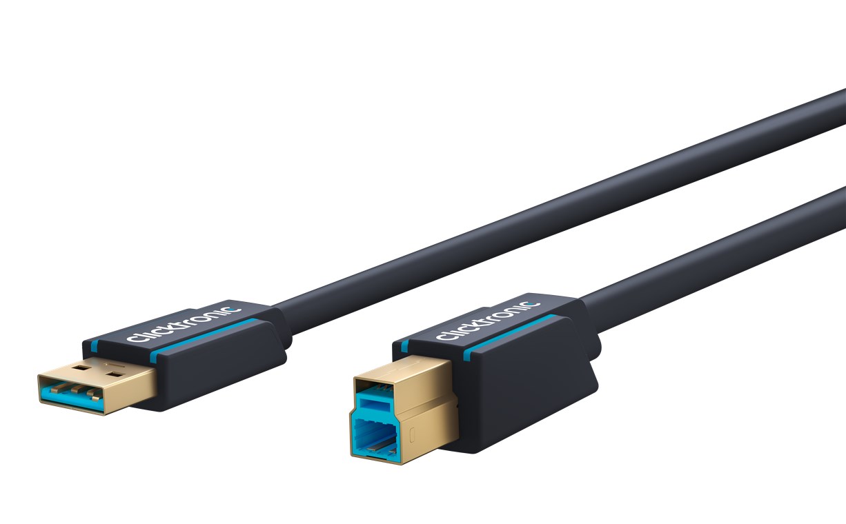 USB-A-auf-USB-B 3.0 Adapterkabel - Kabellänge 0.5 m - Premium-Kabel|USB-A-Stecker USB-B-3.0-Stecker|0,5 m|5 Gbit/s USB-A-auf-USB-B 3.0 Adapterkabel - Kabellänge 0.5 m - Premium-Kabel|USB-A-Stecker USB-B-3.0-Stecker|0,5 m|5 Gbit/s