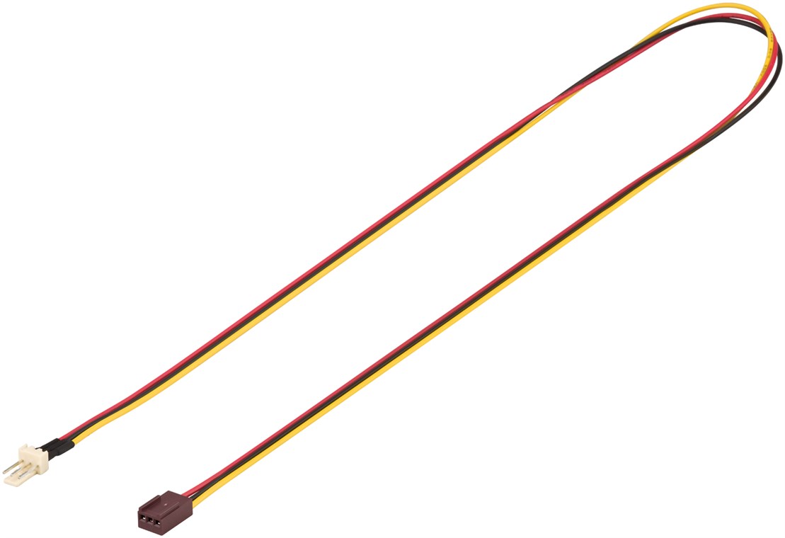 PC Lüfter Stromkabel Verlängerung, 3 Pin Stecker/Buchse - Lüfter-Stecker (3-Pin) > Lüfter-Buchse (3-Pin)