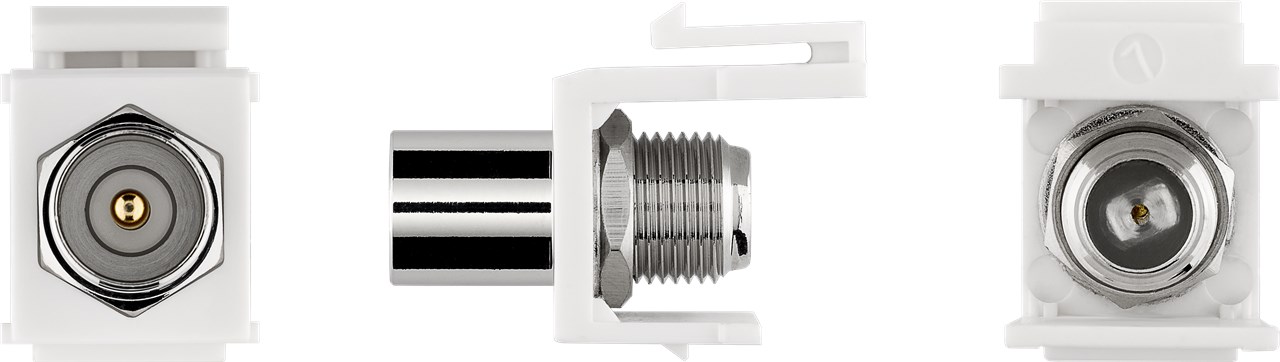 Keystone Modul SAT/Antenne - 16,2 mm Breite, Koax-Stecker > F-Buchse