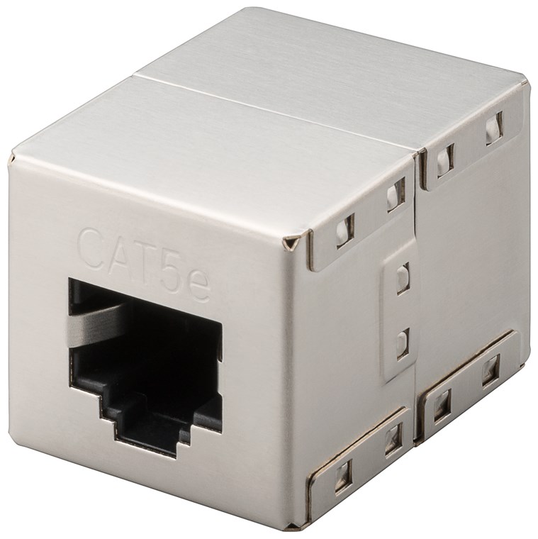 RJ45 Modularkupplung/Verbinder, CAT 5e RJ45 Modularkupplung/Verbinder, CAT 5e - 2x RJ45-Buchse (8P8C)
