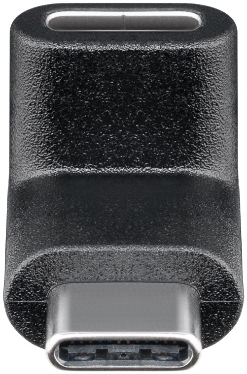 Adapter USB-C™ auf USB-C™ 90°, schwarz - USB-C™-Buchse > USB-C™-Stecker Adapter USB-C™ auf USB-C™ 90°, schwarz - USB-C™-Buchse > USB-C™-Stecker