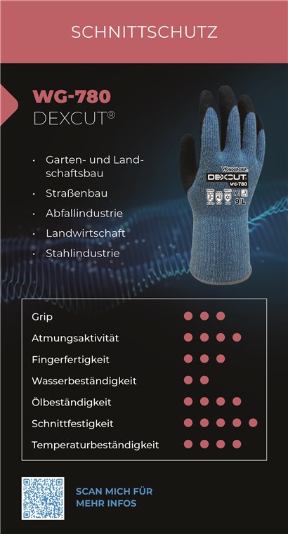 WG-780 WG-780 - Größe L/9 - Garten- und Landschaftsbau, Landwirtschaft, Straßenbau, Stahlindustrie, Abfallindustrie
