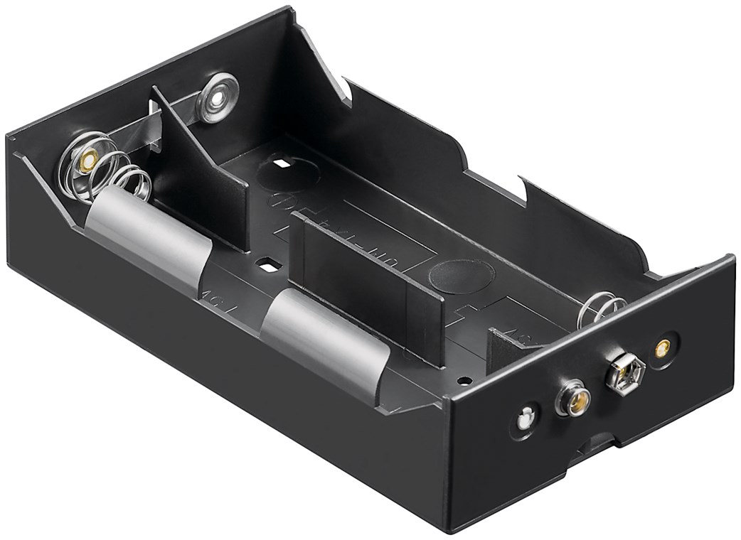 4x D (Mono) Batteriehalter 4x D (Mono) Batteriehalter - Druckknopf