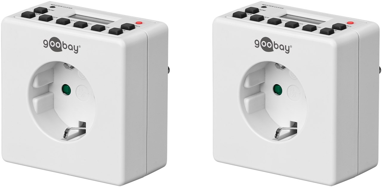 2er-Set, Digitale Zeitschaltuhr 2er-Set, Digitale Zeitschaltuhr - Leicht zu bedienende digitale Zeitschaltuhr