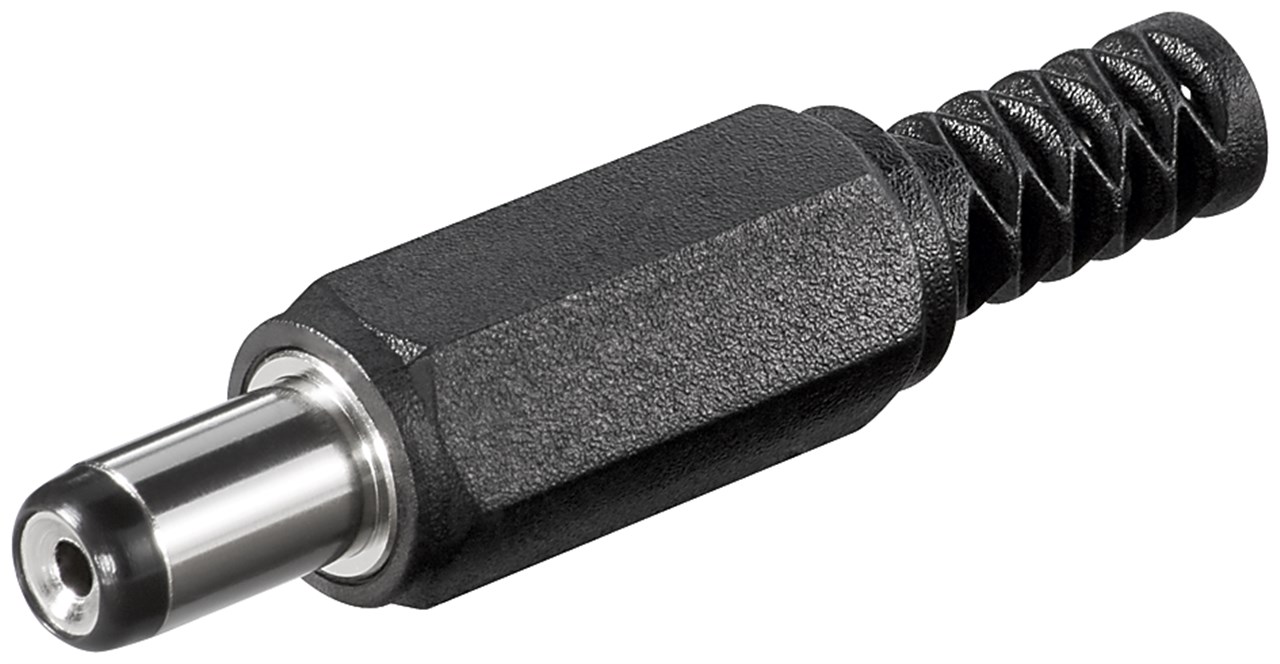DC-Stecker mit Knickschutz DC-Stecker mit Knickschutz - Bohrung 1,7 mm x 5,5 mm