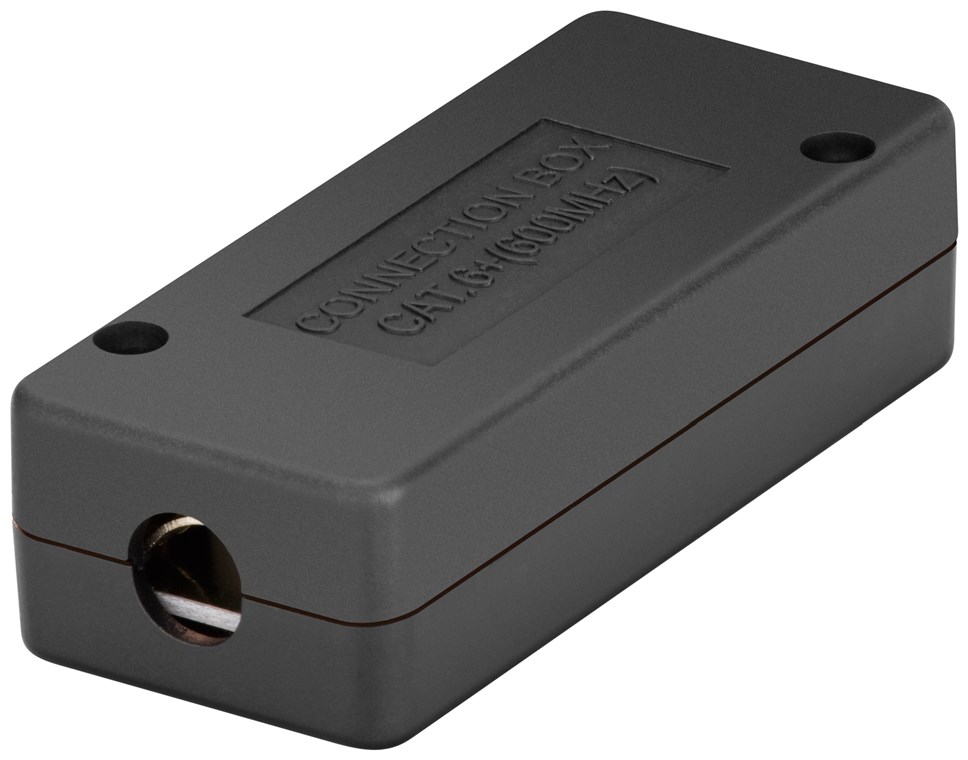 Netzwerk Verbindungs-/ Anschlussbox CAT 6/ CAT 6A/ CAT 7, STP Netzwerk Verbindungs-/ Anschlussbox CAT 6/ CAT 6A/ CAT 7, STP - Spezifikation CAT 6 - Zur Verbindung von 2x LAN-Kabeln, geschirmt, Klemmleiste für werkzeugfreie LSA-Montage