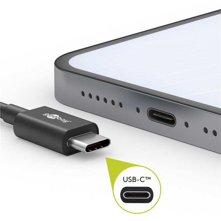 USB-C™ Lade- und Synchronisationskabel - Kabellänge 0.5 m - für Geräte mit USB-C™ Anschluss;weiß USB-C™ Lade- und Synchronisationskabel - Kabellänge 0.5 m - für Geräte mit USB-C™ Anschluss;weiß