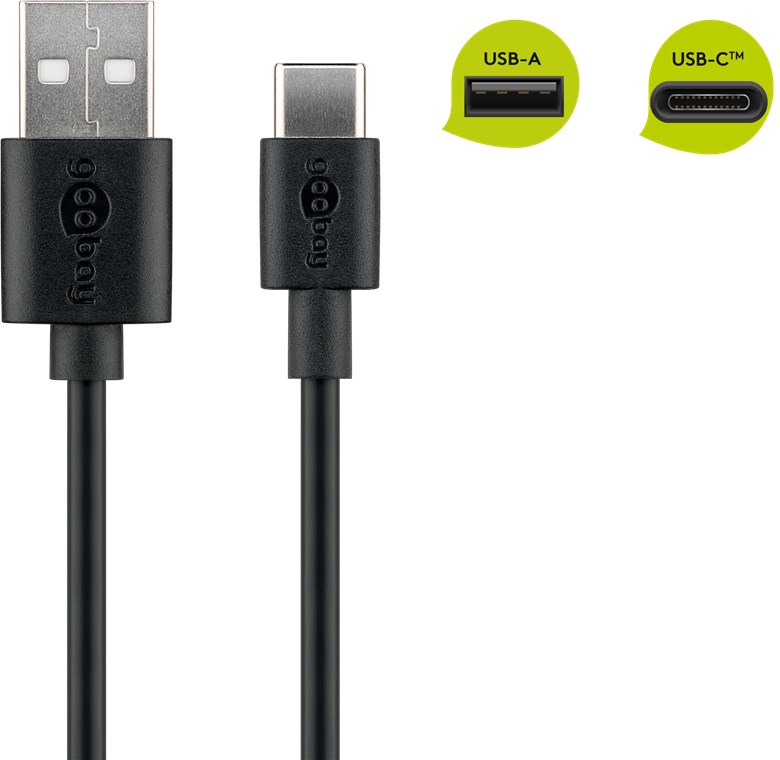 USB-C™ Lade- und Synchronisationskabel - Kabellänge 0.5 m - verbindet Geräte mit USB-C™- und USB-A Anschlüssen miteinander USB-C™ Lade- und Synchronisationskabel - Kabellänge 0.5 m - verbindet Geräte mit USB-C™- und USB-A Anschlüssen miteinander