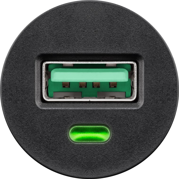 Quick Charge USB-Auto-Schnellladegerät - 18 W bei max. 2,4 A (12/24 V), 1xUSB, QC 3.0