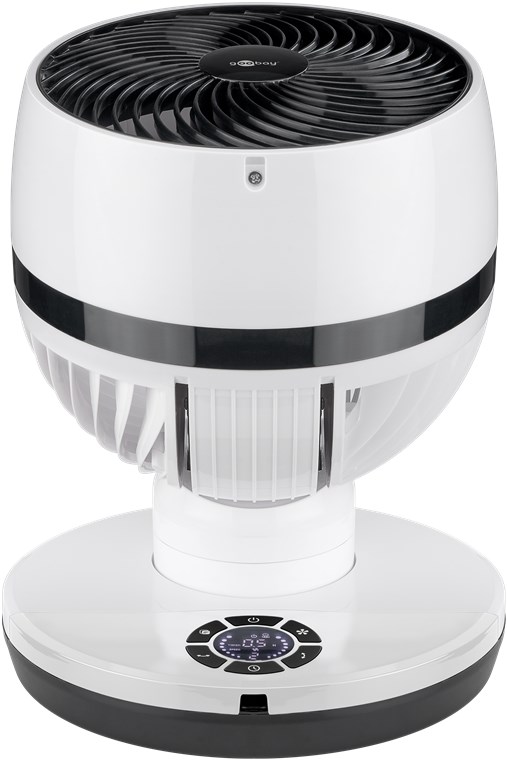 9 Zoll 3D-Bodenventilator mit Fernbedienung und Timer - horizontal und vertikal oszillierender Luftkühler mit Stromkabel