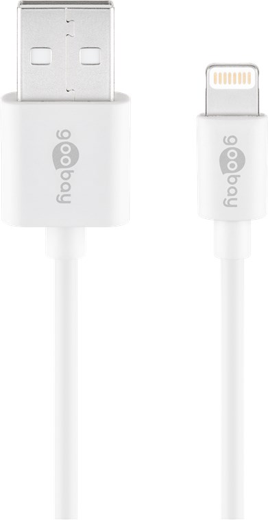 Lightning USB Lade- und Synchronisationskabel Lightning USB Lade- und Synchronisationskabel - Kabellänge 0.5 m - MFi Kabel für Apple iPhone/iPad weiß