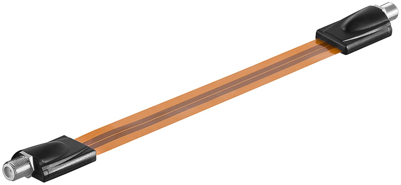 SAT Fensterdurchführung, extrem flach (0,3 mm) - Kabellänge 0.2 m - F-Buchse > F-Buchse SAT Fensterdurchführung, extrem flach (0,3 mm) - Kabellänge 0.2 m - F-Buchse > F-Buchse