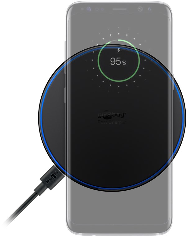 Kabelloses Schnellladegerät 10 W - geeignet für Smartphones und Geräte mit Qi-Standard