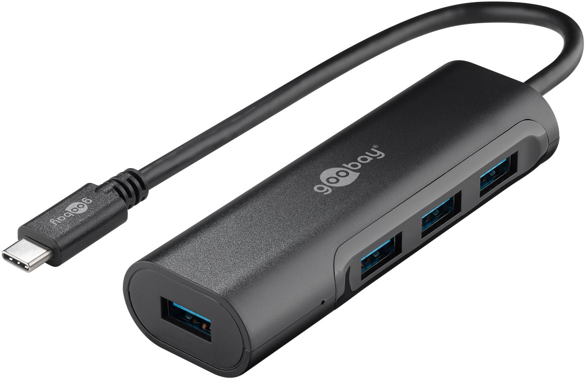 4-fach USB-C™ HUB - gleichzeitiger Anschluss von 4 USB 3.0 A Buchsen auf USB-C™ Stecker 4-fach USB-C™ HUB - gleichzeitiger Anschluss von 4 USB 3.0 A Buchsen auf USB-C™ Stecker