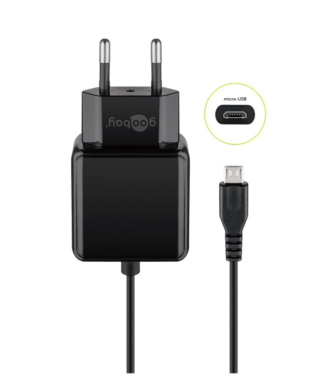 Mirco-USB Netzteil (15W) - universelles Ladegerät für viele Kleingeräte mit Mirco-USB Anschluss.