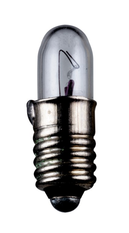 Röhrenlampe, 0,6 W Röhrenlampe, 1 W - Max. Leistungsaufnahme 1 W - Sockel E5,5, 12 V (DC), 80 mA