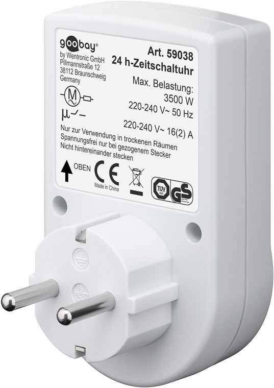 Analoge Zeitschaltuhr - Leicht zu bedienende mechanische Zeitschaltuhr für die Steckdose Analoge Zeitschaltuhr - Leicht zu bedienende mechanische Zeitschaltuhr für die Steckdose