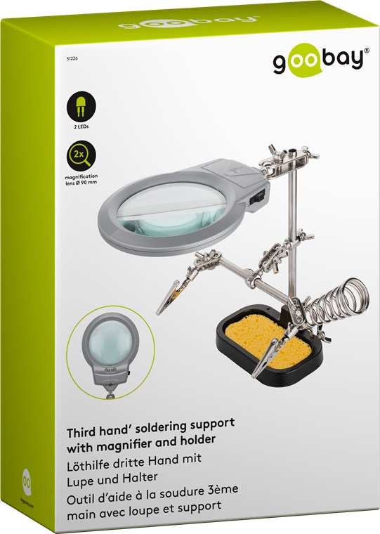 Löthilfe mit Lupe - dritte Hand - ideale Hilfe für alle filigranen Lötarbeiten - perfektes Bastelwerkzeugset für Erwachsene Löthilfe mit Lupe - dritte Hand - ideale Hilfe für alle filigranen Lötarbeiten - perfektes Bastelwerkzeugset für Erwachsene