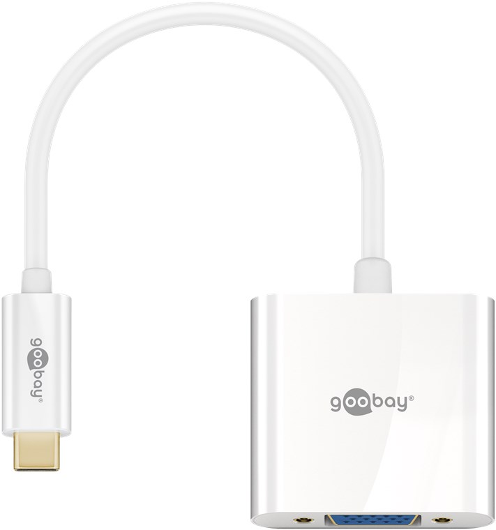 USB-C™-Adapter VGA, weiß USB-C™-Adapter VGA, weiß - Farbversion Weiß - USB-C™-Stecker > VGA-Buchse (15-polig)