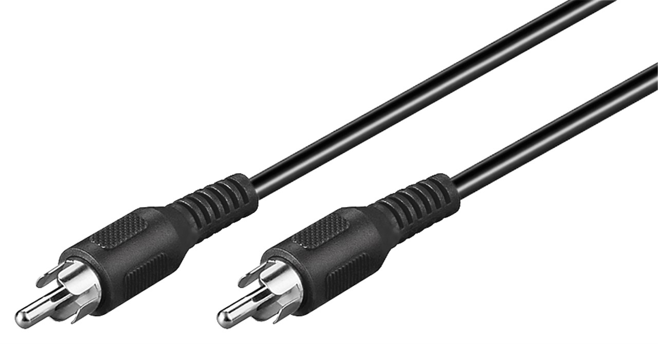 Mono Verbindungskabel Cinch - Kabellänge 2 m - Cinch-Stecker > Cinch-Stecker