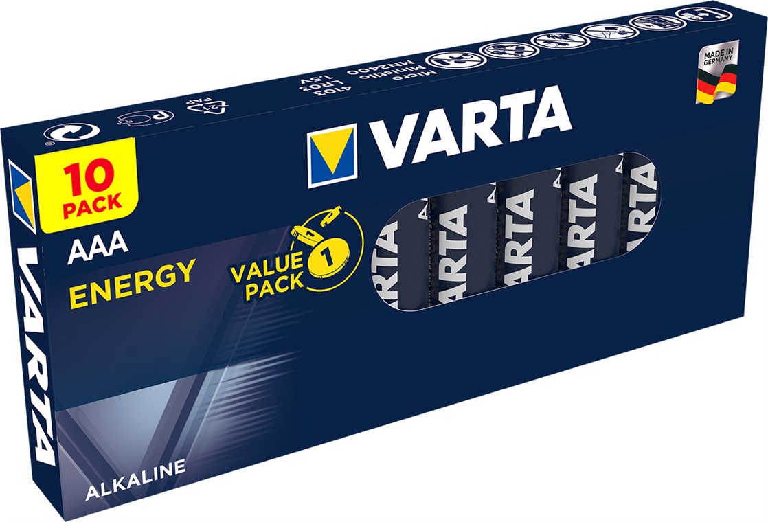 LR03/AAA (Micro) (4103) LR03/AAA (Micro) (4103) - Verbrauchseinheit 10 Stk. in Box - Alkali-Mangan Batterie (Alkaline), 1,5 V