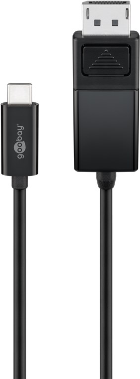 USB-C™- DisplayPort Adapterkabel 4k60Hz, 1,20 m, schwarz - Kabellänge 1.2 m - USB-C™-Stecker > DisplayPort-Stecker USB-C™- DisplayPort Adapterkabel 4k60Hz, 1,20 m, schwarz - Kabellänge 1.2 m - USB-C™-Stecker > DisplayPort-Stecker