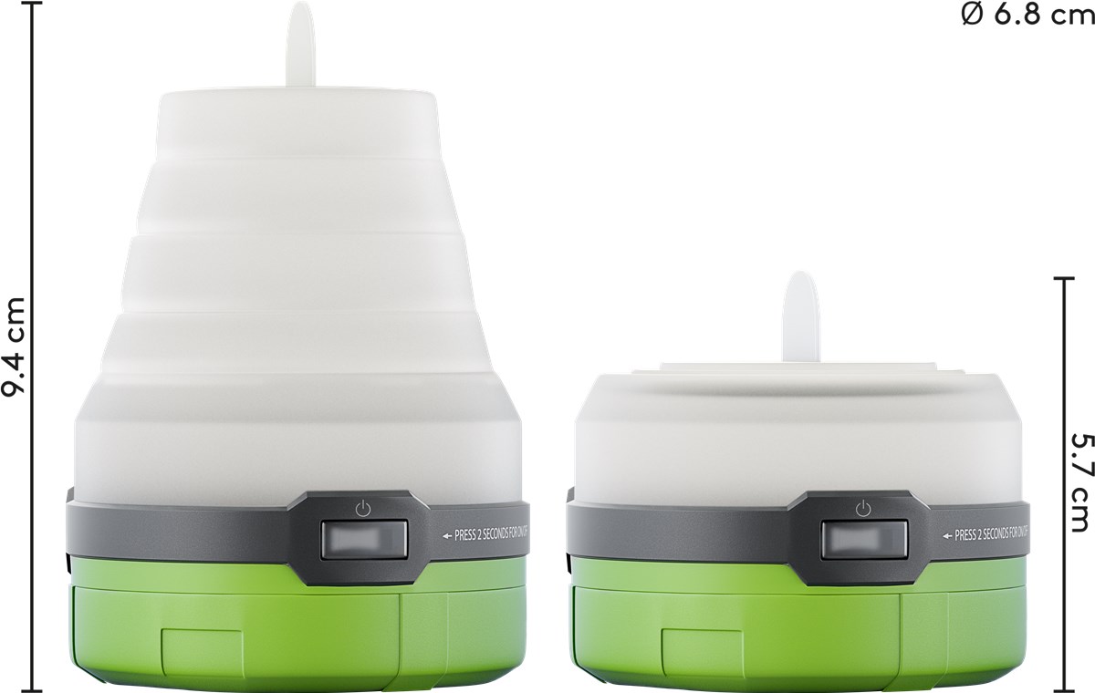 LED-Campingleuchte, 3-in-1, faltbar - vielseitig einsetzbarer Begleiter für Freizeit, Parties, Camping und andere Outdooraktivitäten LED-Campingleuchte, 3-in-1, faltbar - vielseitig einsetzbarer Begleiter für Freizeit, Parties, Camping und andere Outdooraktivitäten