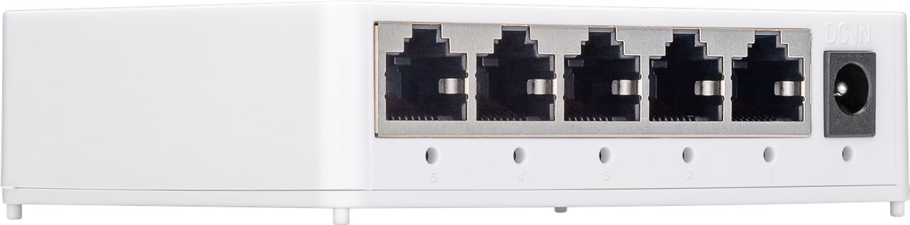 5 Port Gigabit Ethernet Netzwerk-Switch - 5x RJ45-Buchsen, Auto-Negotiation, 1000 Mbit/s