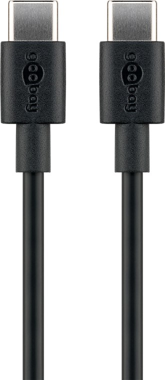 USB-C™ Lade- und Synchronisationskabel - Kabellänge 0.5 m - für Geräte mit USB-C™ Anschluss;Schwarz