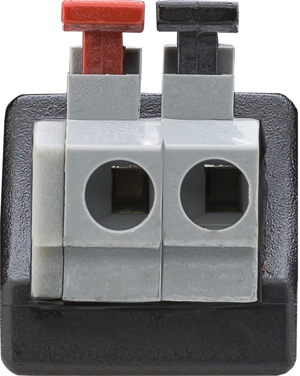 Terminal Block 2-pin > BNC-Stecker - Push-down-Klemmbefestigung
