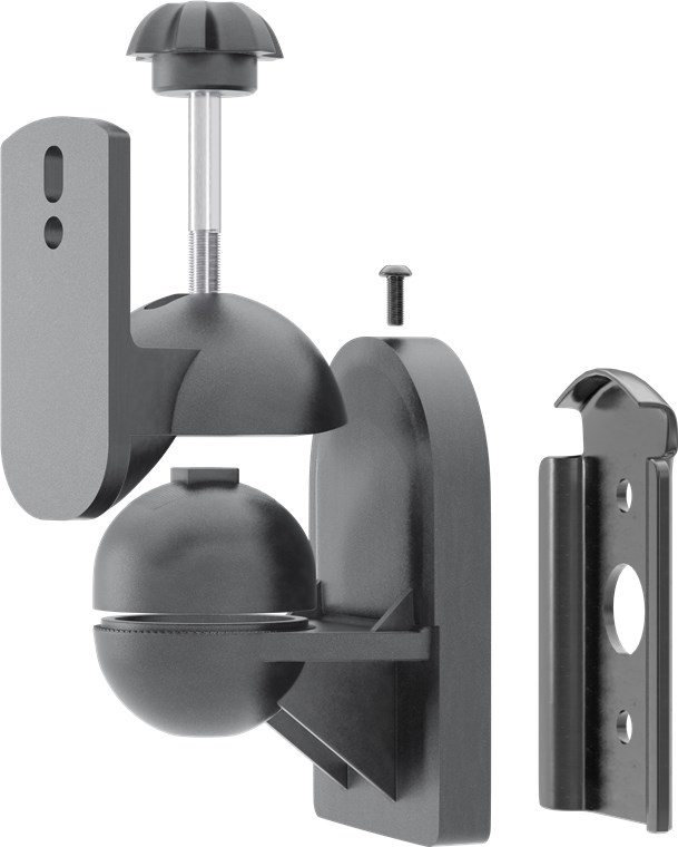 Lautsprecher Wandhalterung universal - Universal-Lautsprecherhalterung zur Wandmontage, (schwenk- und neigbar) für Lautsprecher bis max. 3,5kg, schwarz Lautsprecher Wandhalterung universal - Universal-Lautsprecherhalterung zur Wandmontage, (schwenk- und neigbar) für Lautsprecher bis max. 3,5kg, schwarz
